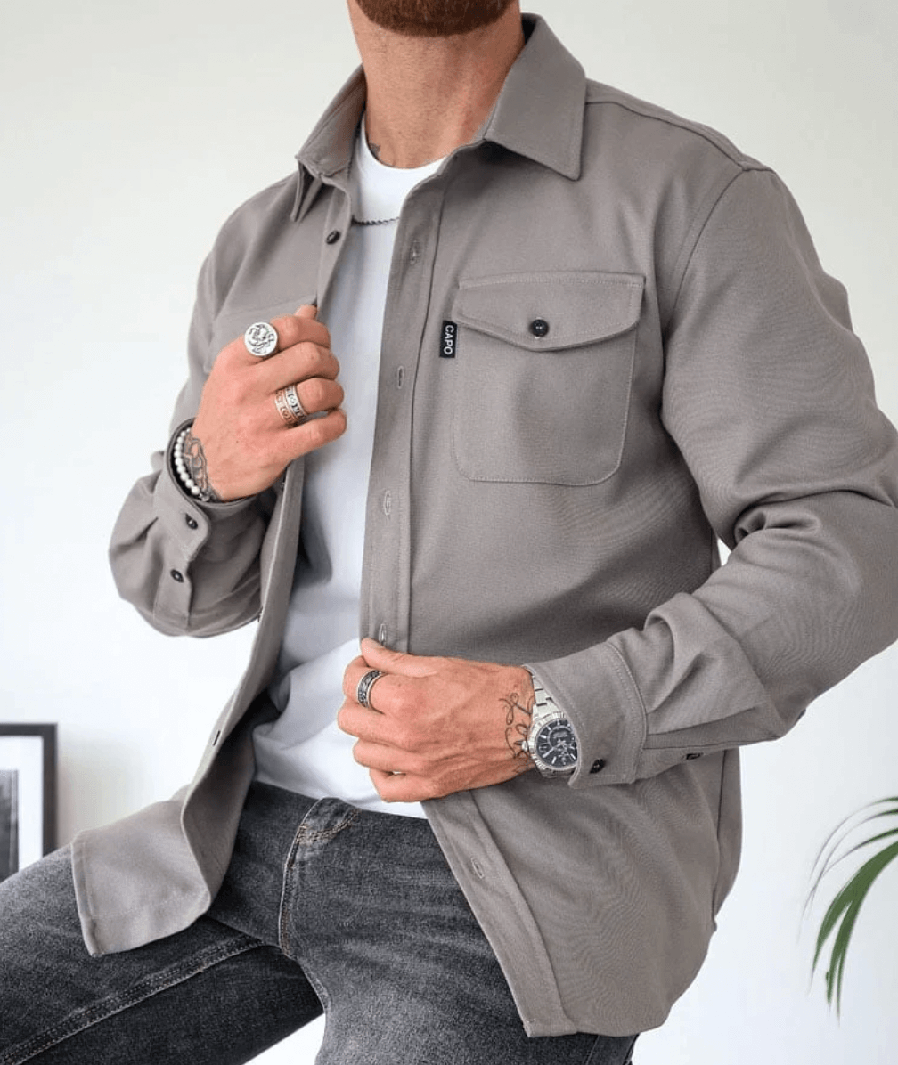 Berg-Feldt | Modernes Herrenhemdjacke