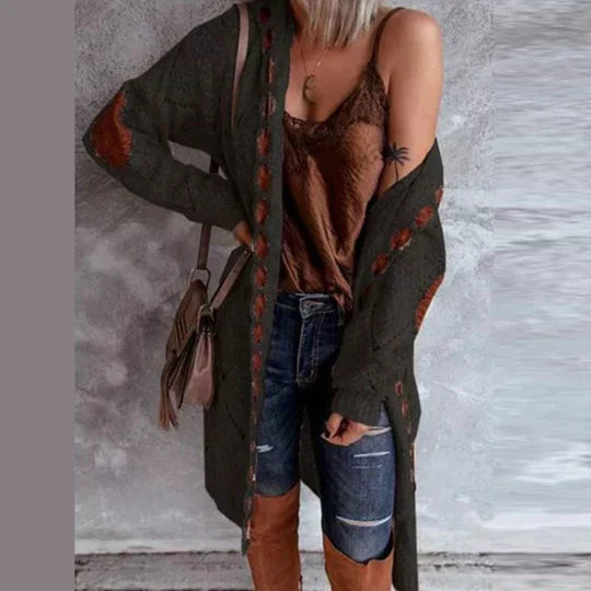 Berg-Feldt | Modische Strickjacke mit Kapuze