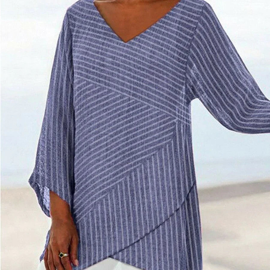 Naia Bluse mit Vintage-Streifen