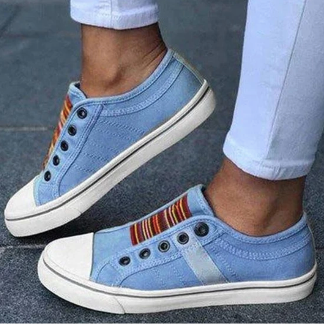 AUDREY : Baskets slip-on tendance pour un confort décontracté