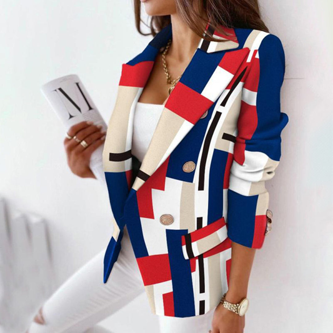 Berg-Feldt | Eleganter Damenblazer mit Karriertem Muster