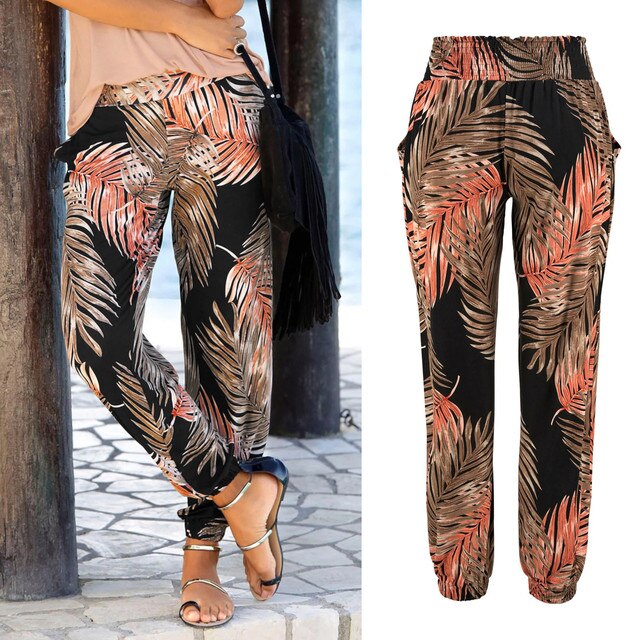 Pantalon bohème imprimé Frida