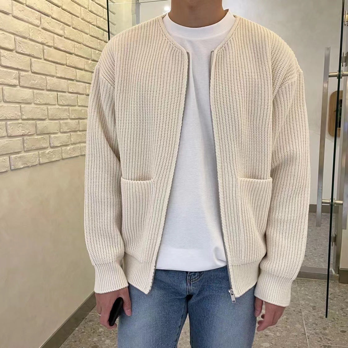 Berg-Feldt | Herren-Cardigan im Strickdesign