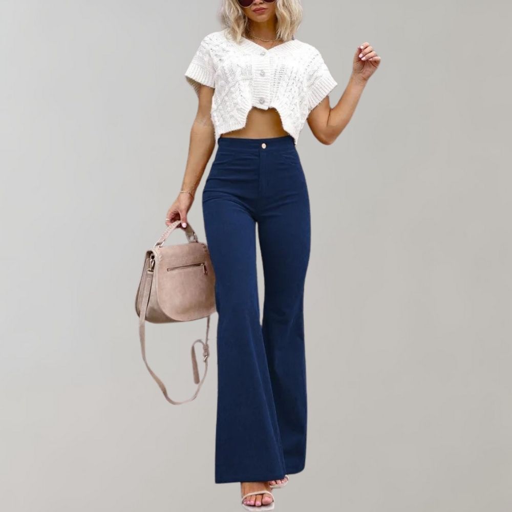 Abel - Elegante, ausgestellte Cordhose