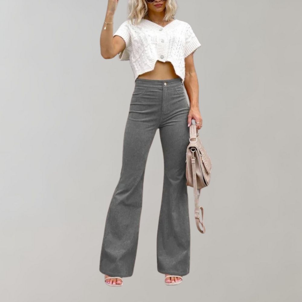 Abel - Elegante, ausgestellte Cordhose