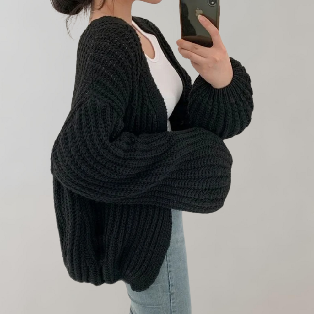 Berg-Feldt | Cardigan - Pull Long Tricot Ouvert Confortable pour Femmes
