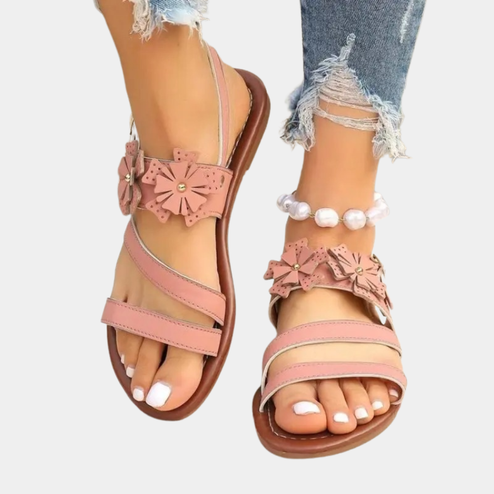 Sandales plates chics pour femme Enrica