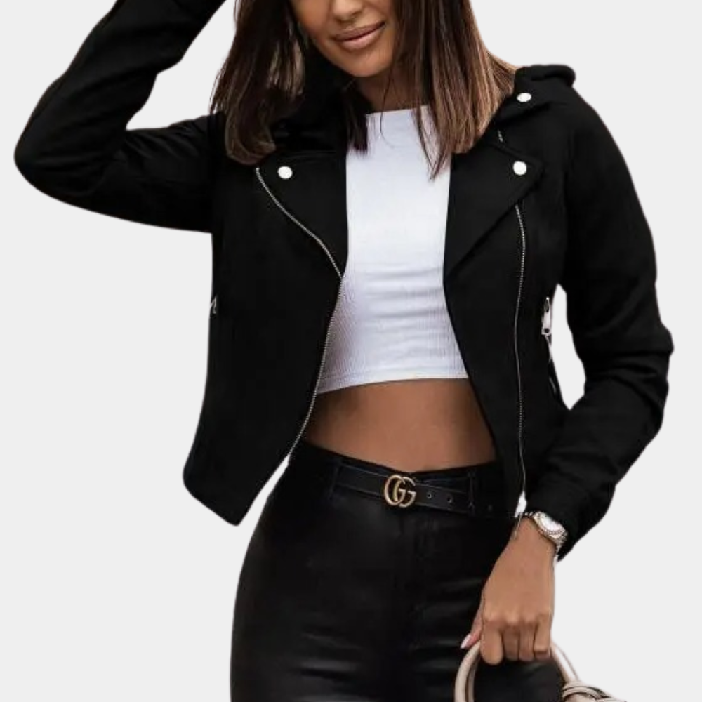 Berg-Feldt | Stilvolle Bikerjacke Wildlederlook Trendy und Elegant