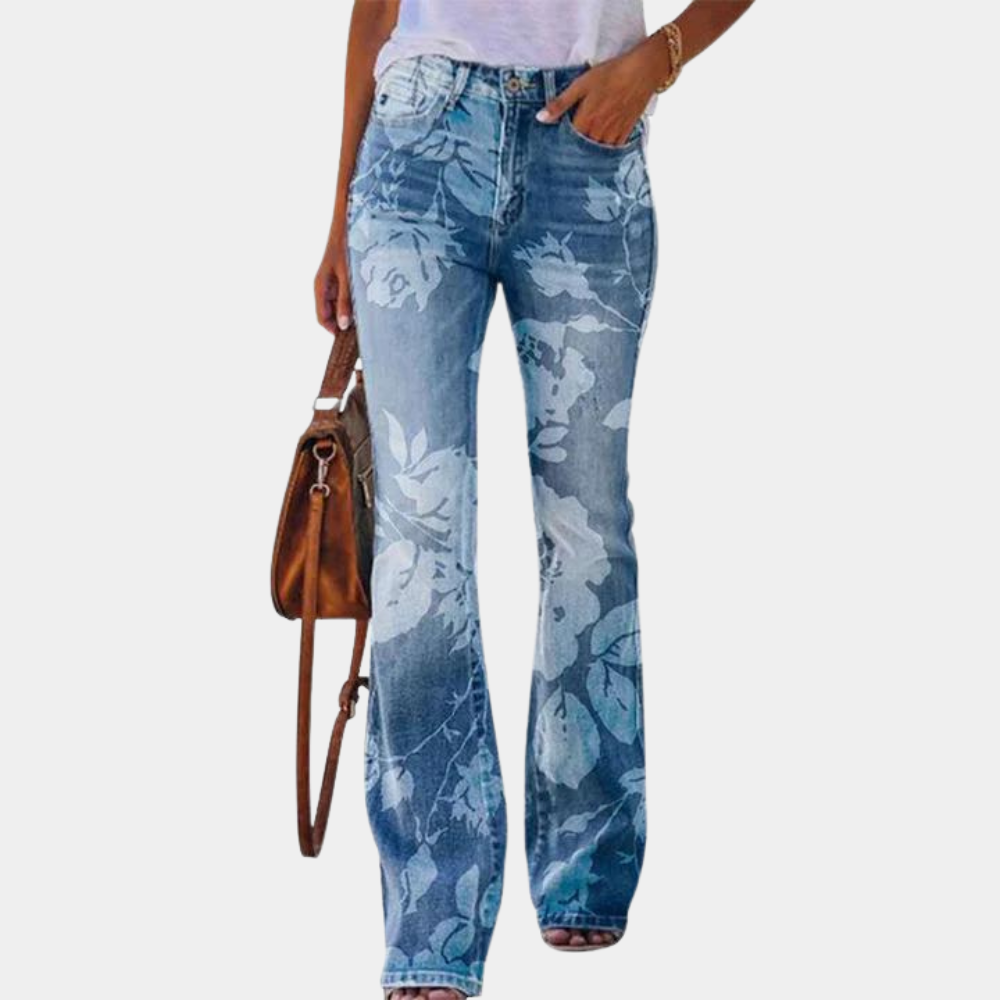 Jean Rosmunda : Jean évasé tendance avec boutons stylés