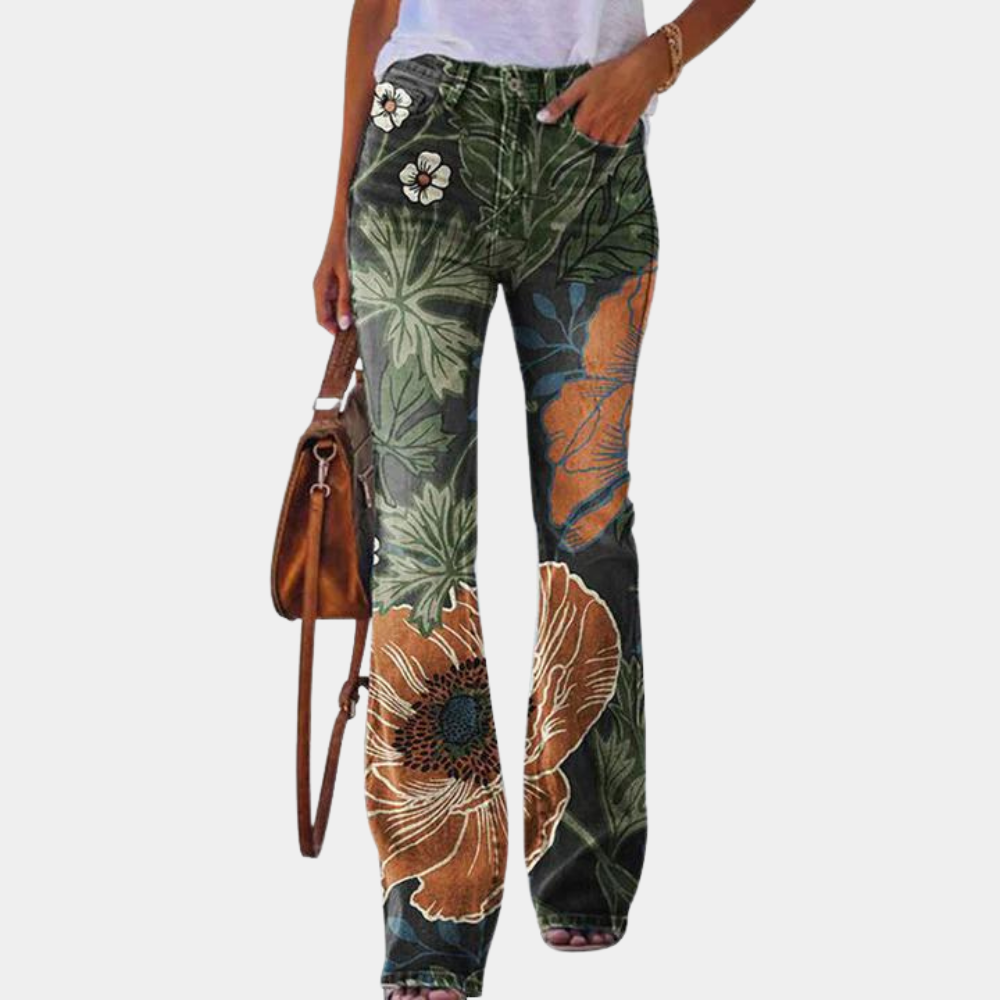 Jean Rosmunda : Jean évasé tendance avec boutons stylés