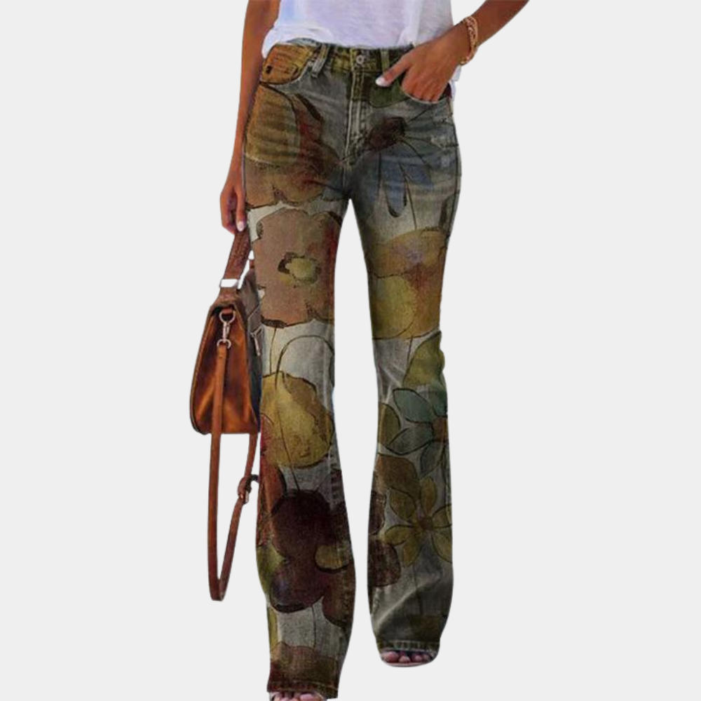 Jean Rosmunda : Jean évasé tendance avec boutons stylés