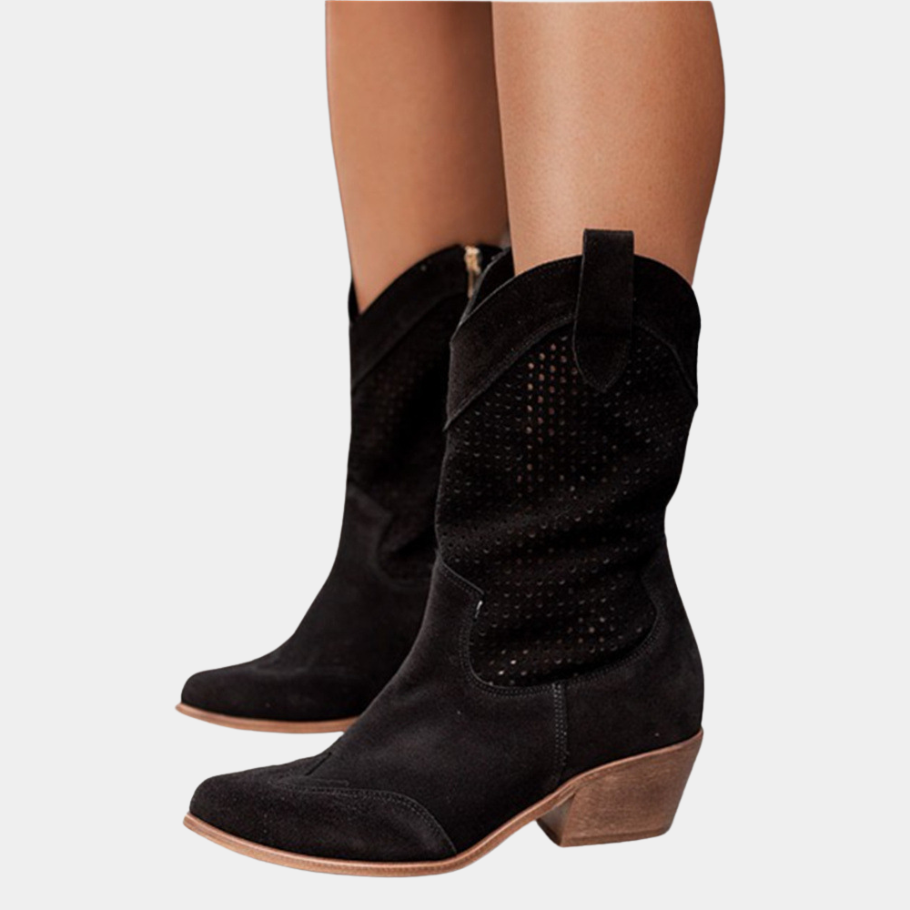 Bottes de cowboy respirantes pour femmes au design élégant