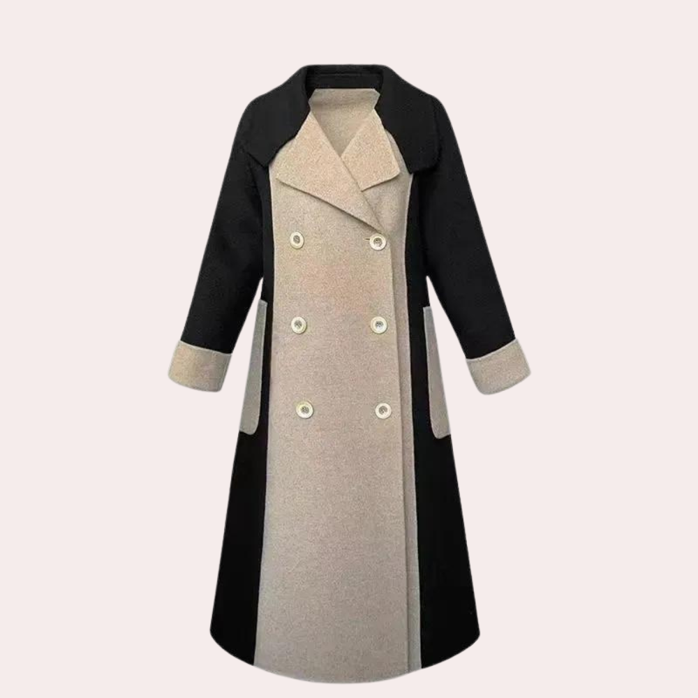 Berg-Feldt | lange schwarze Trenchcoat für Damen