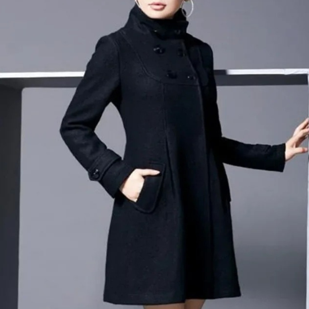 Berg-Feldt | gefütterte Jacke - eleganter Teal-Jacke mit Seitentaschen
