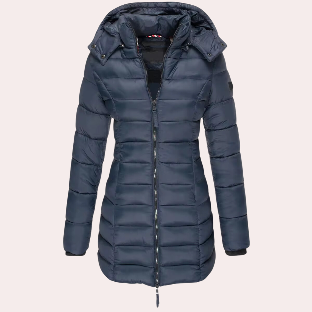 Berg-Feldt | Daunenjack - stilvolle lange gefütterte Jacke für den Winter