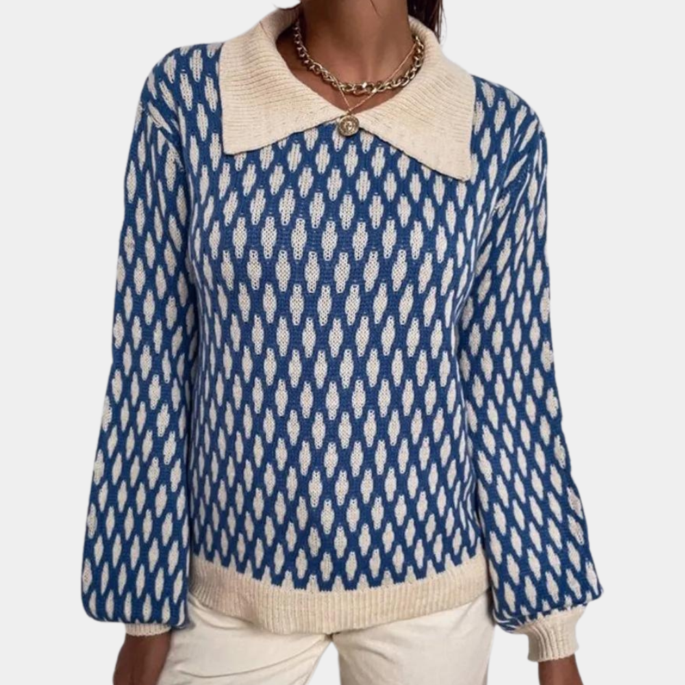 Berg-Feldt | Trendiger Pullover mit Kragen Detail