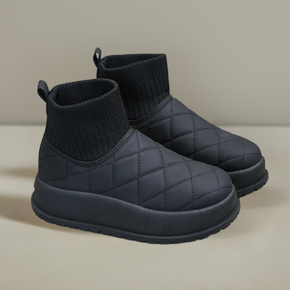 Bottes d'hiver Celesse pour femme : un design matelassé luxueux pour un confort optimal