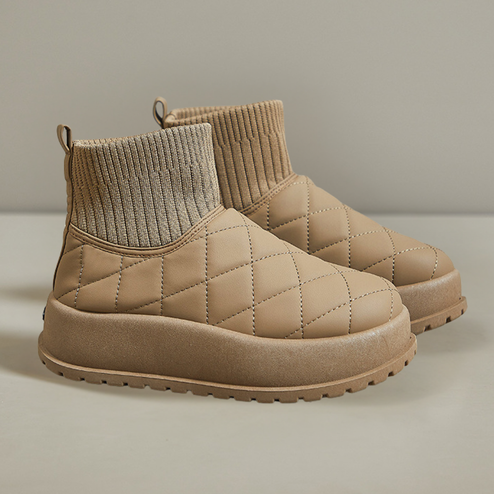 Bottes d'hiver Celesse pour femme : un design matelassé luxueux pour un confort optimal