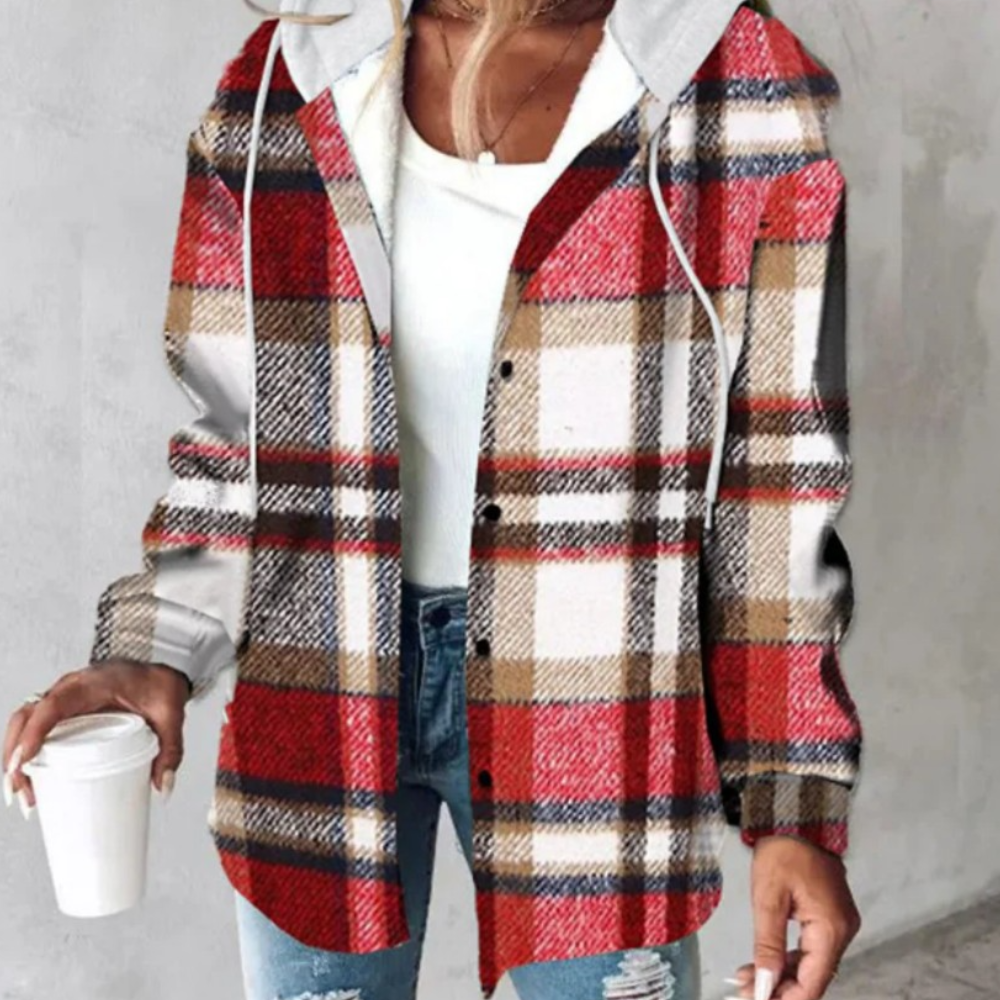Berg-Feldt | Hoodie décontracté à carreaux pour femme