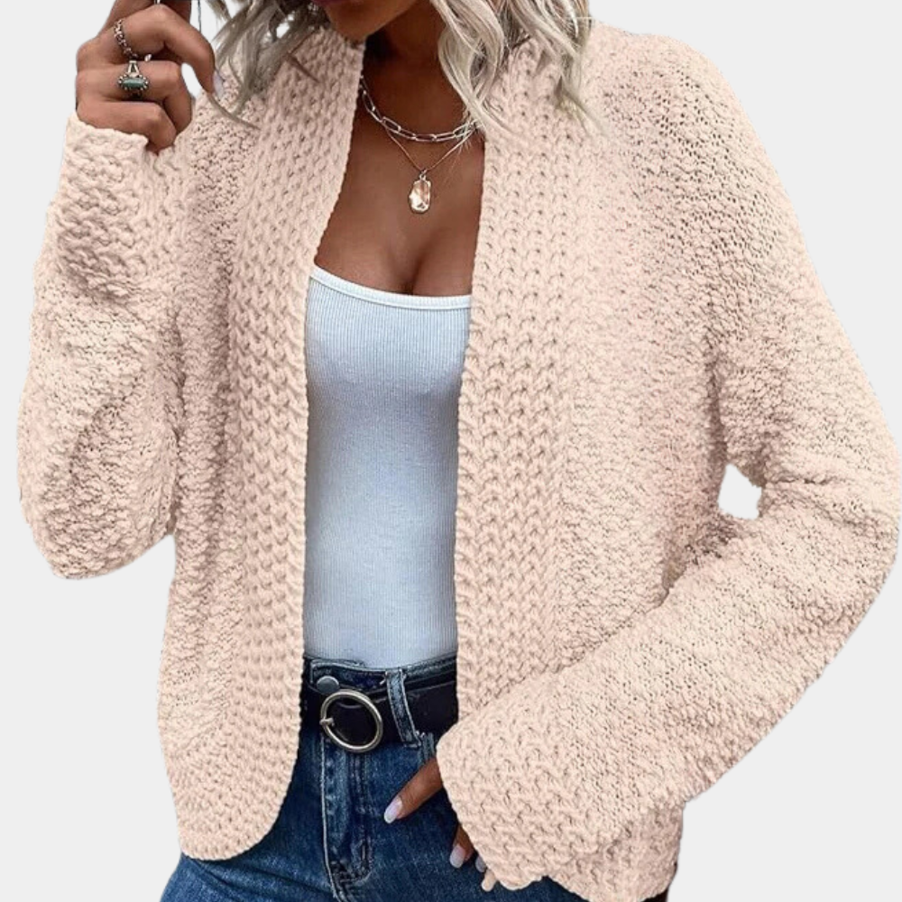 Berg-Feldt | Strickcardigan Weiches Bouclé-design Lässige Passform