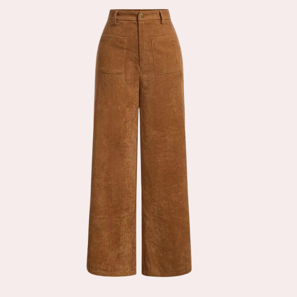 Pantalon tendance taille haute Graciella pour femme