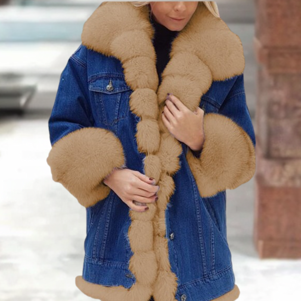 Berg-Feldt | Stilvoller Denim-Mantel für Frauen, perfekt für den Winter