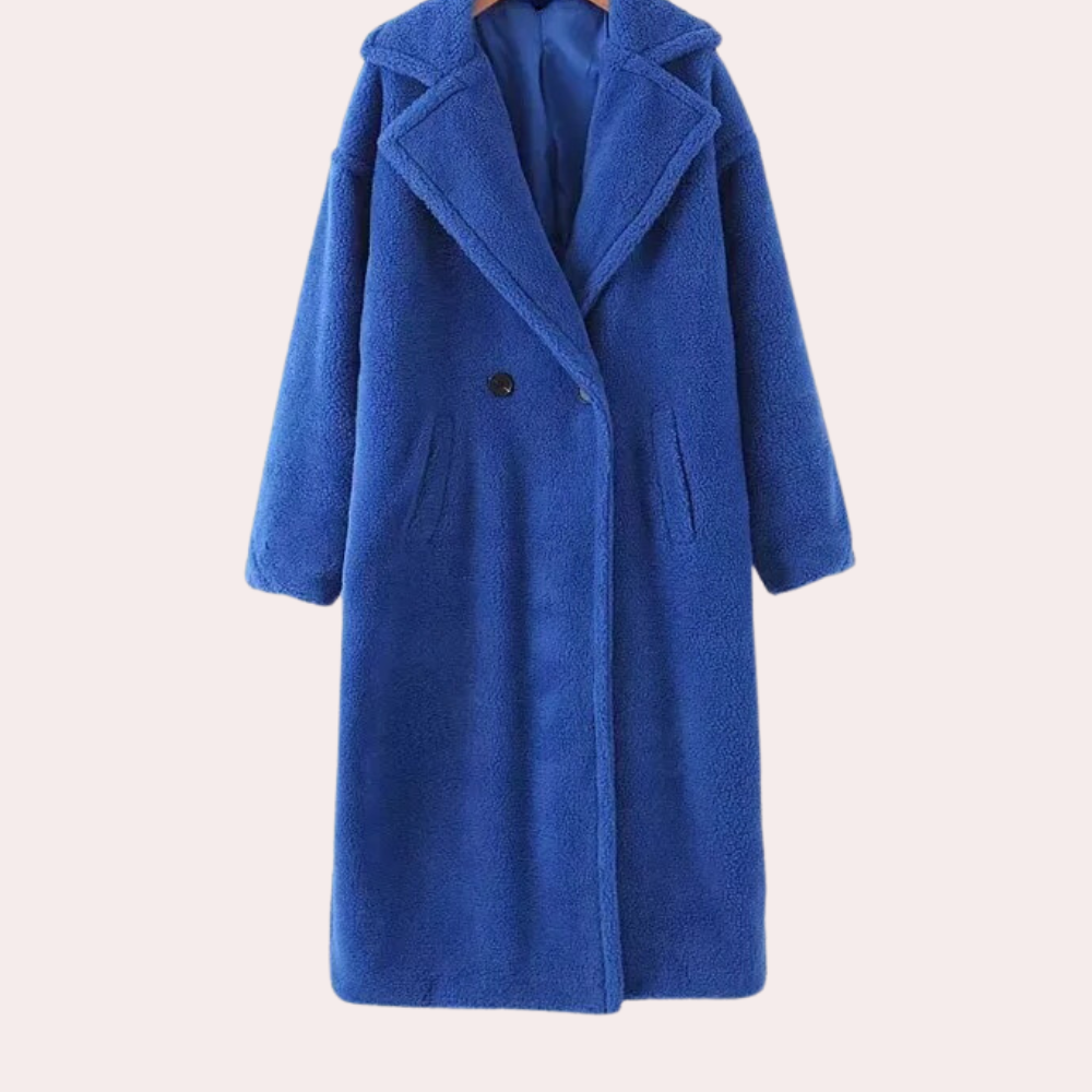 Berg-Feldt | Eleganter und Bequemer Damenmantel Aus Luxuriösem Plüsch