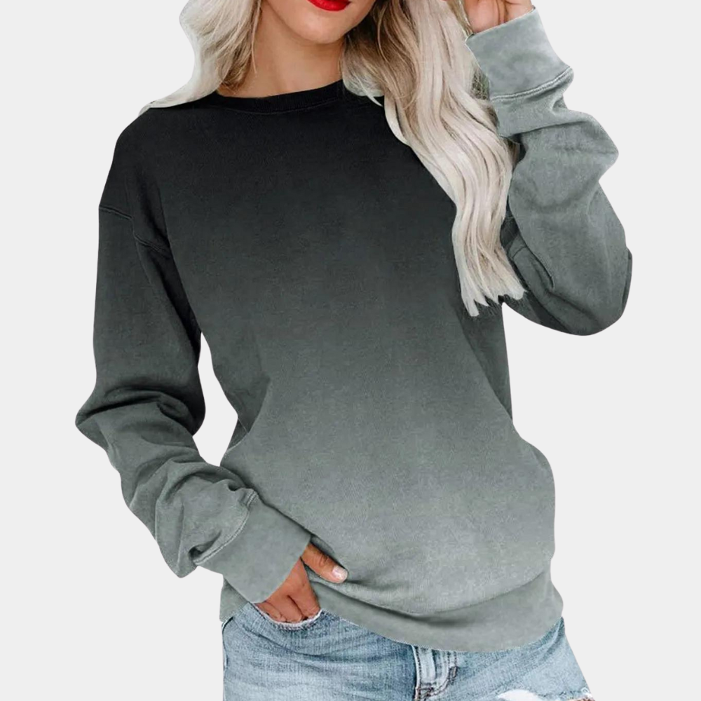 Sweat-shirt Fudus pour femme avec dégradé de couleurs tendance