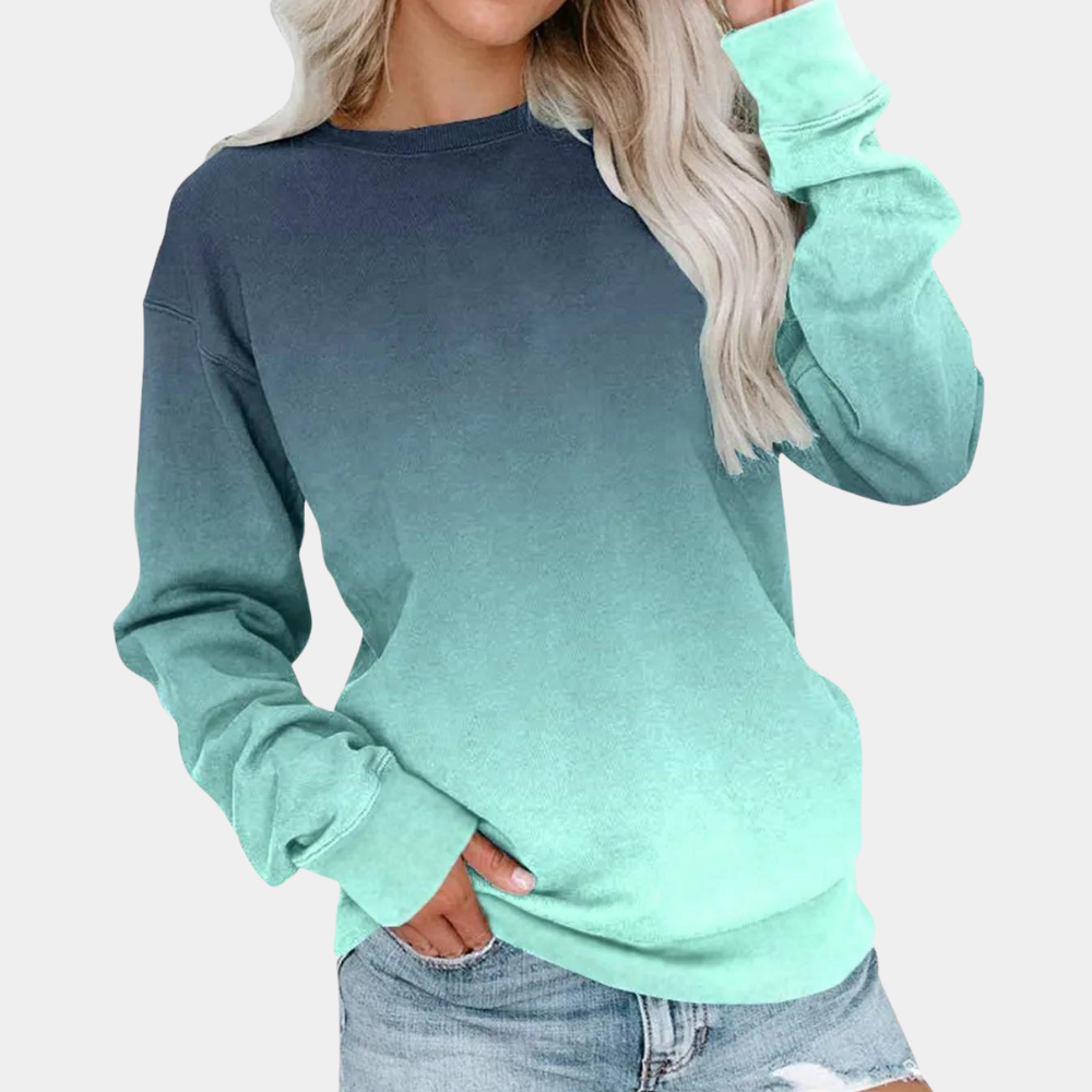 Sweat-shirt Fudus pour femme avec dégradé de couleurs tendance