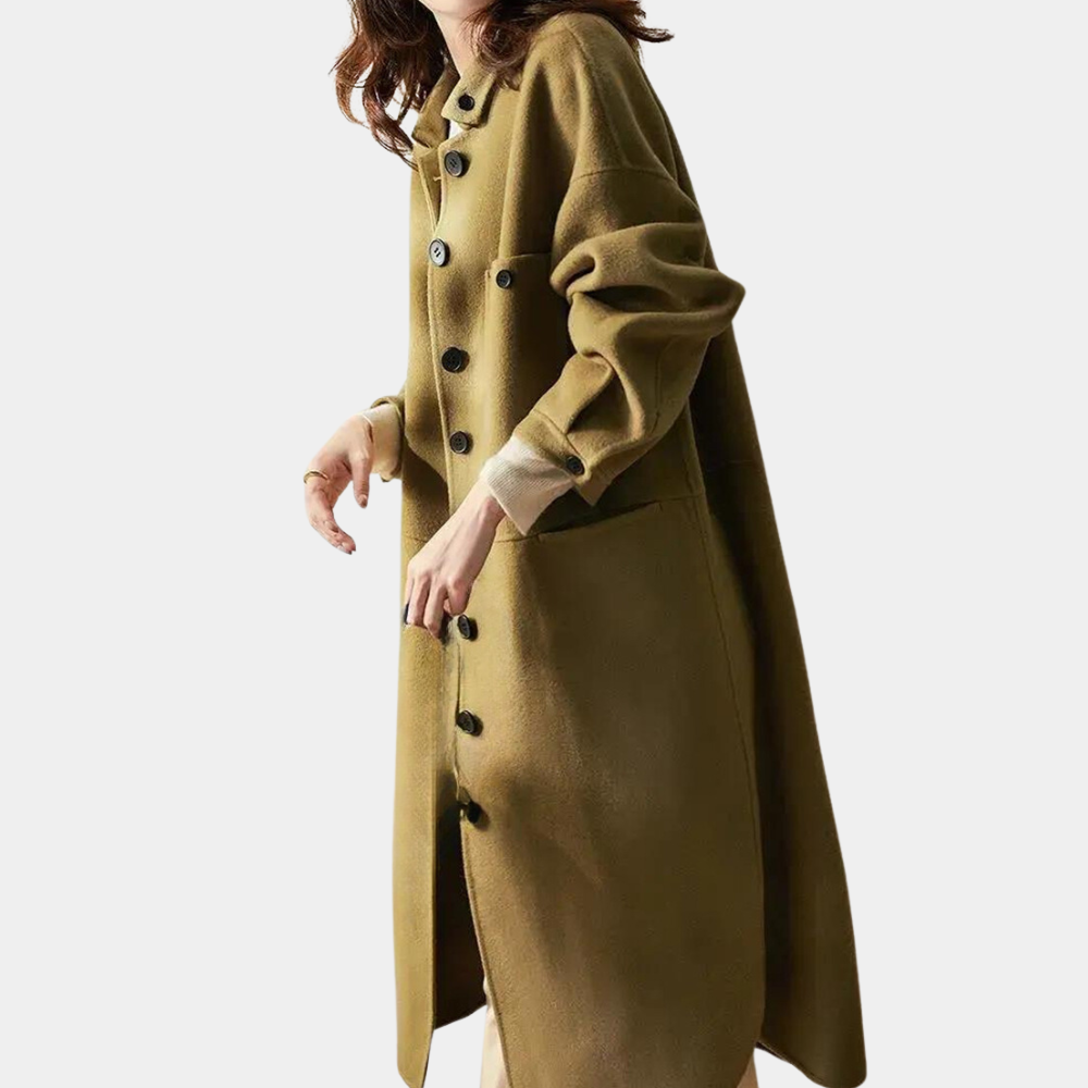 Berg-Feldt | Lange und warme Trenchcoat für Damen, perfekt für den Winter