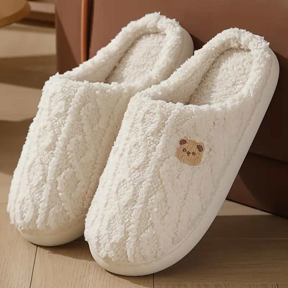 Berg-Feldt | Pantoufles d'Hiver Chaudes et Confortables avec Imprimé Amusant