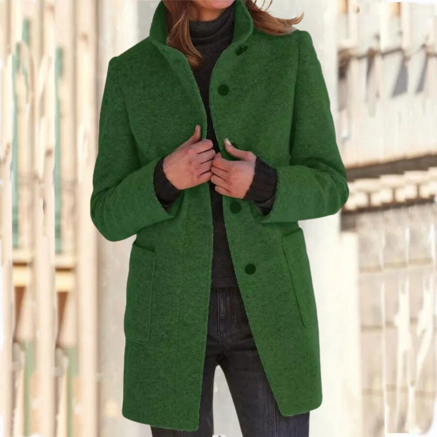 Berg-Feldt | Manteau d'hiver à col montant pour femme Parfait pour la saison froide