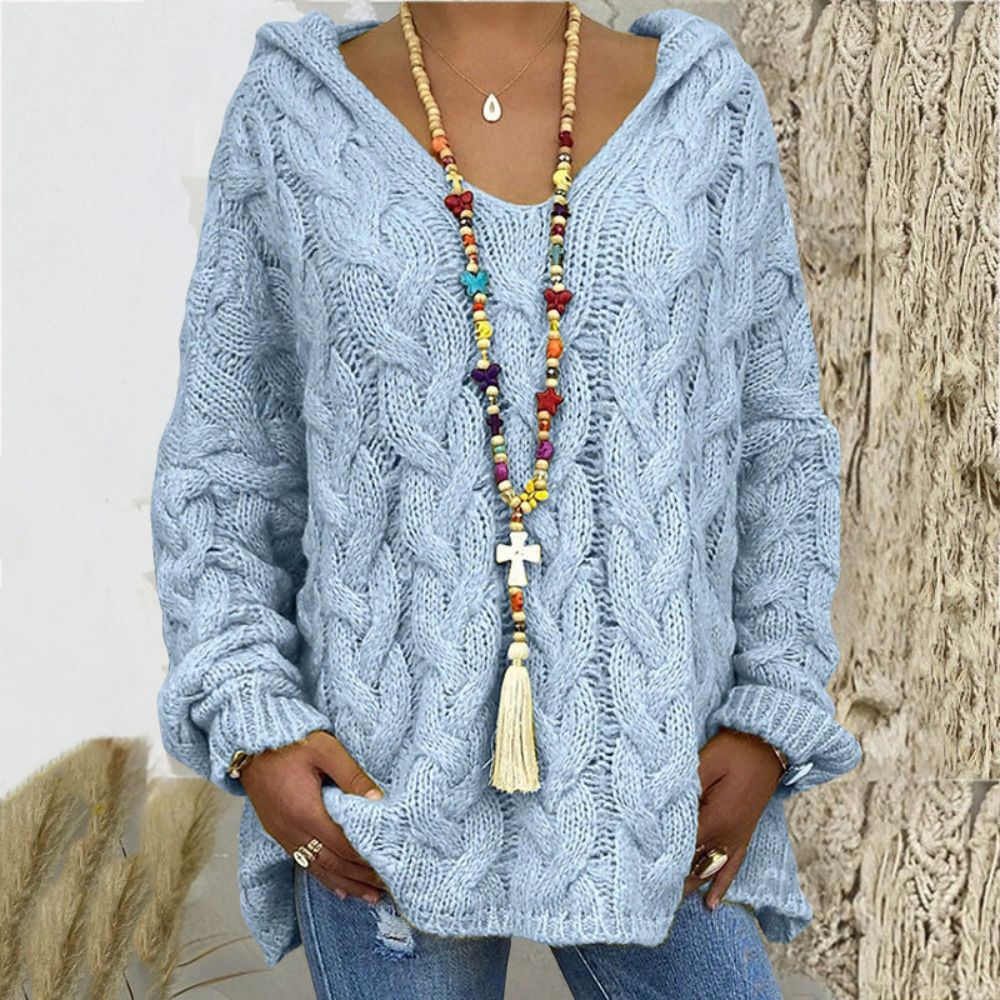 Sweat à capuche en V style Capri
