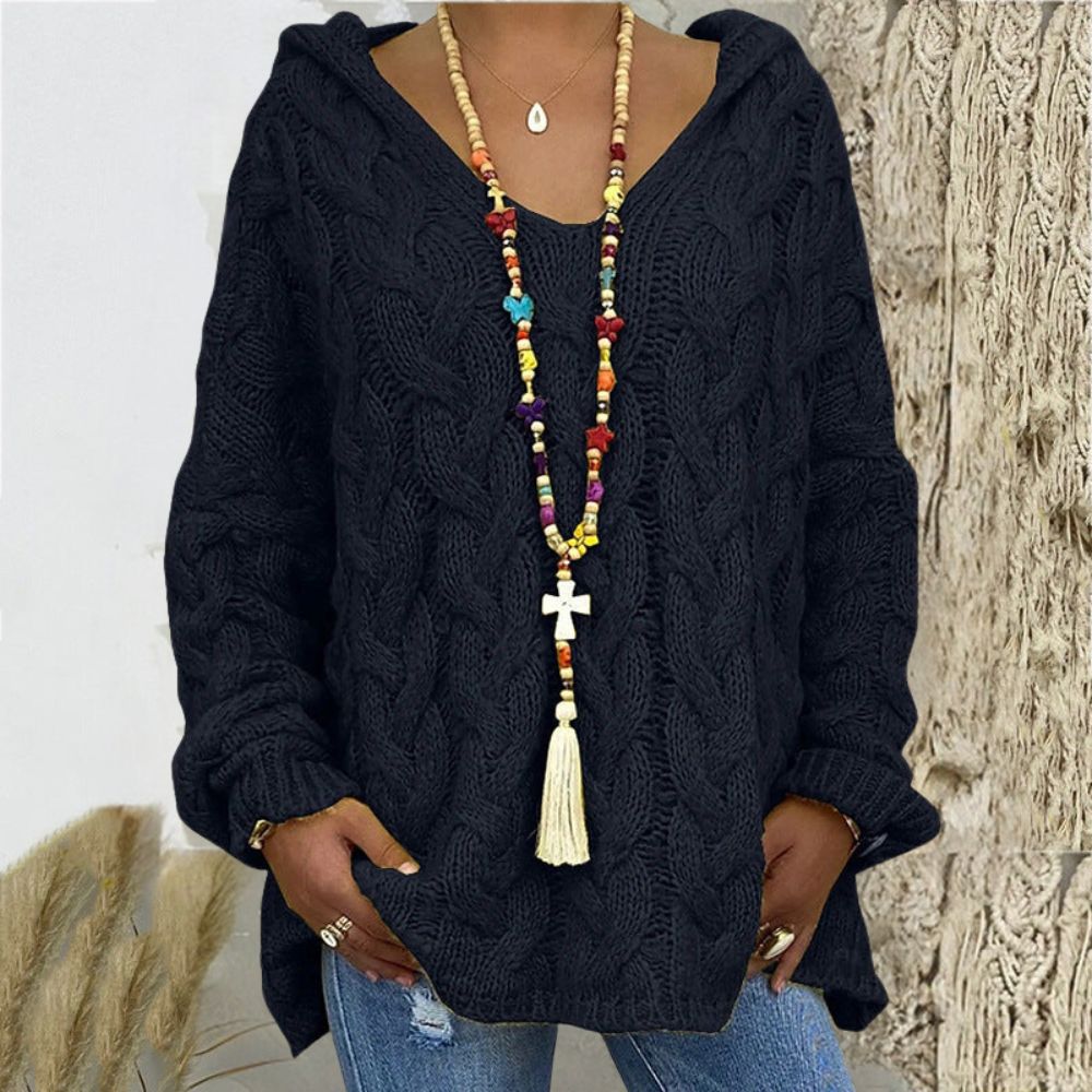 Sweat à capuche en V style Capri