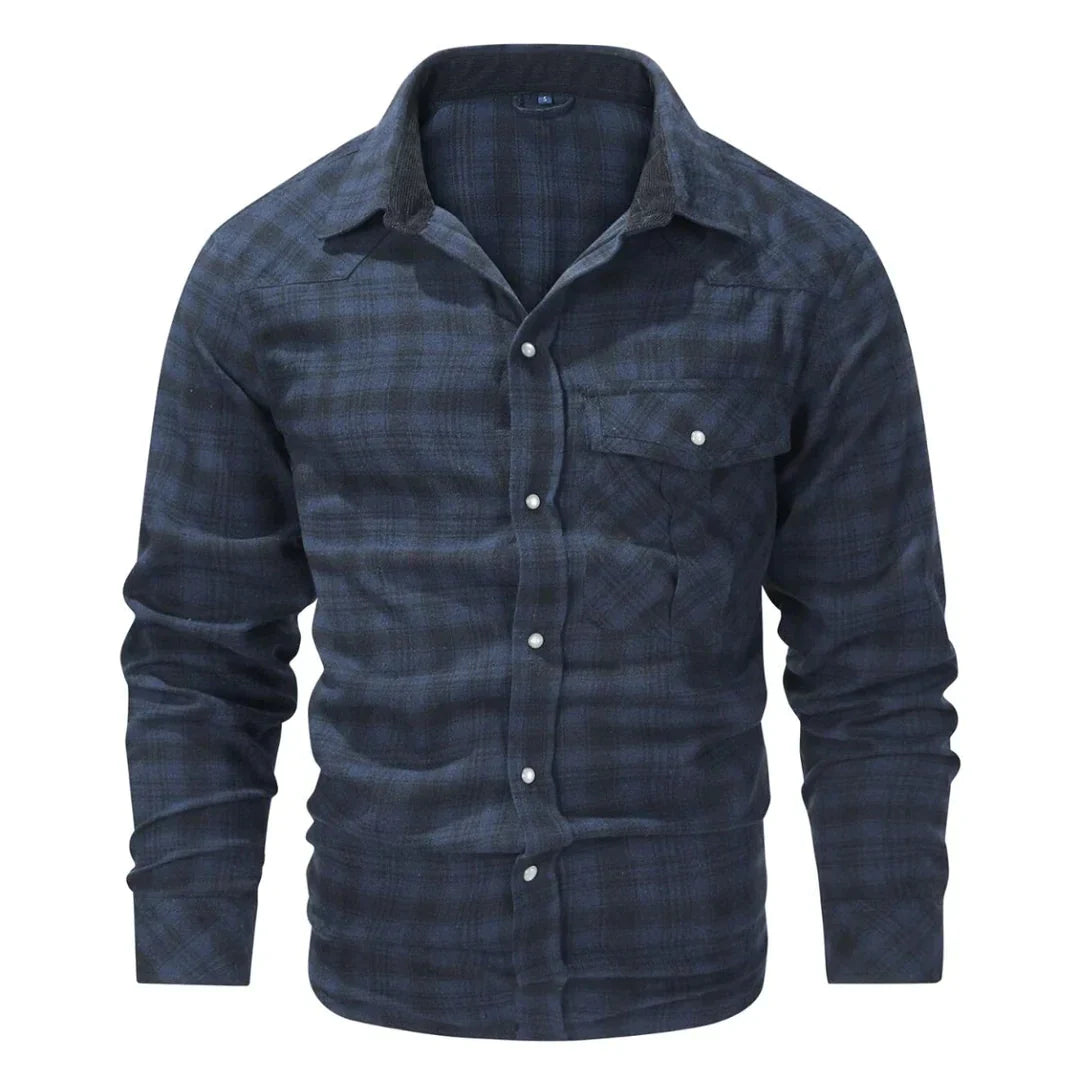 Chemise à carreaux homme à manches longues – Charles