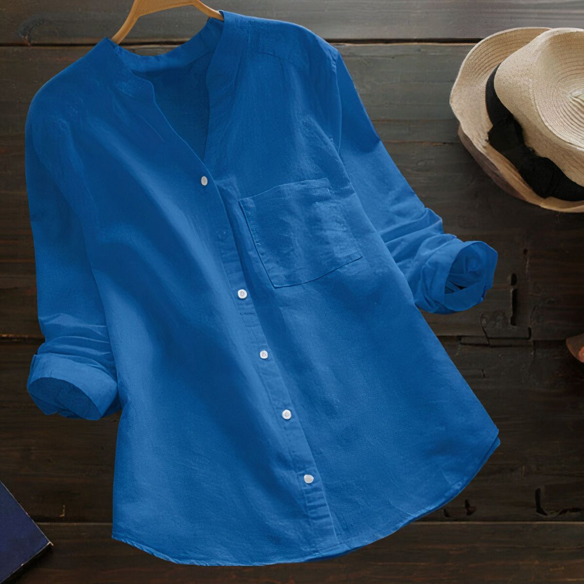 Chemise légère Cilla en coton et lin
