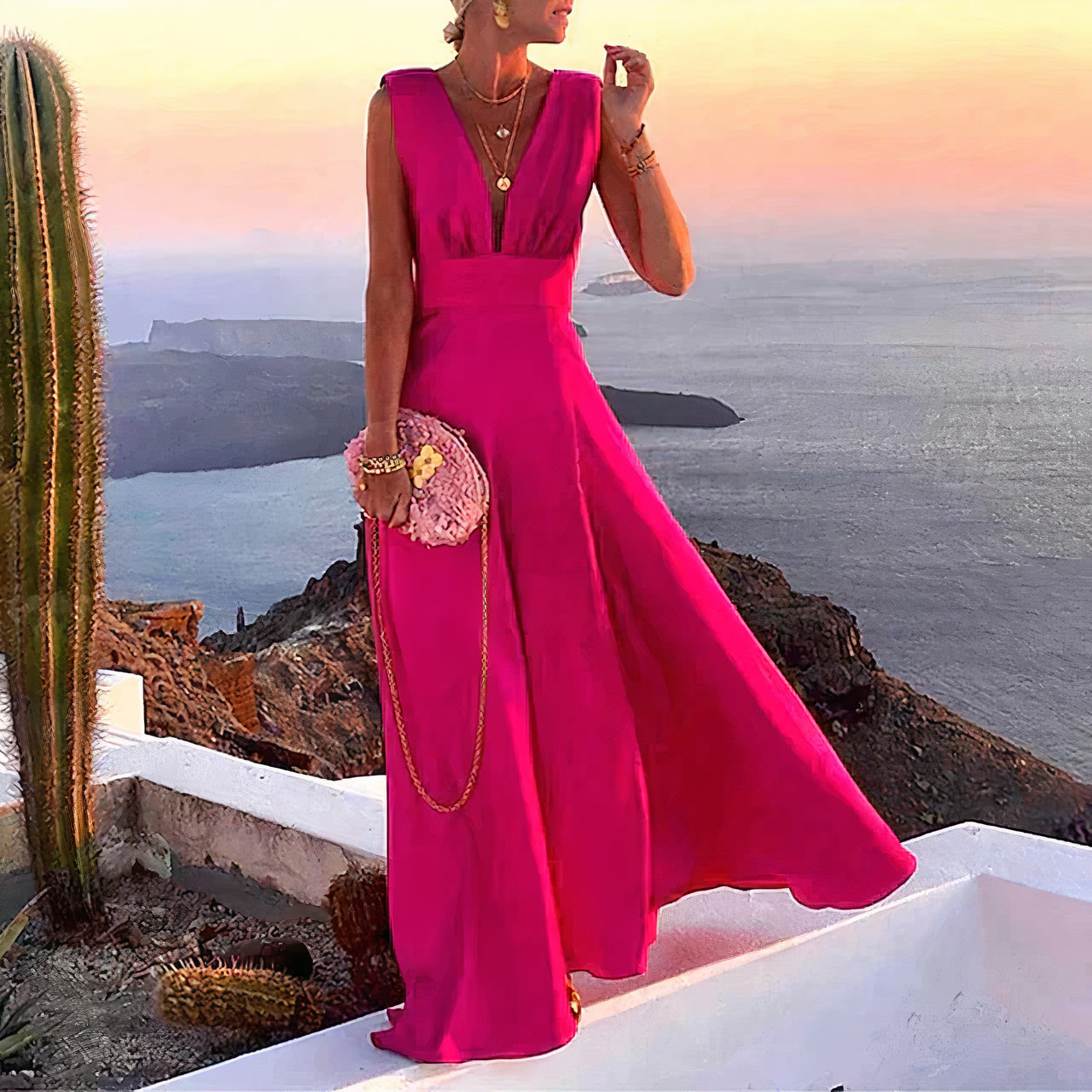 Robe d'été Corine : Robe élégante et sans manches