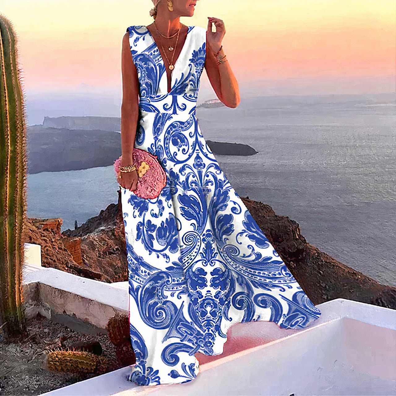 Robe d'été Corine : Robe élégante et sans manches