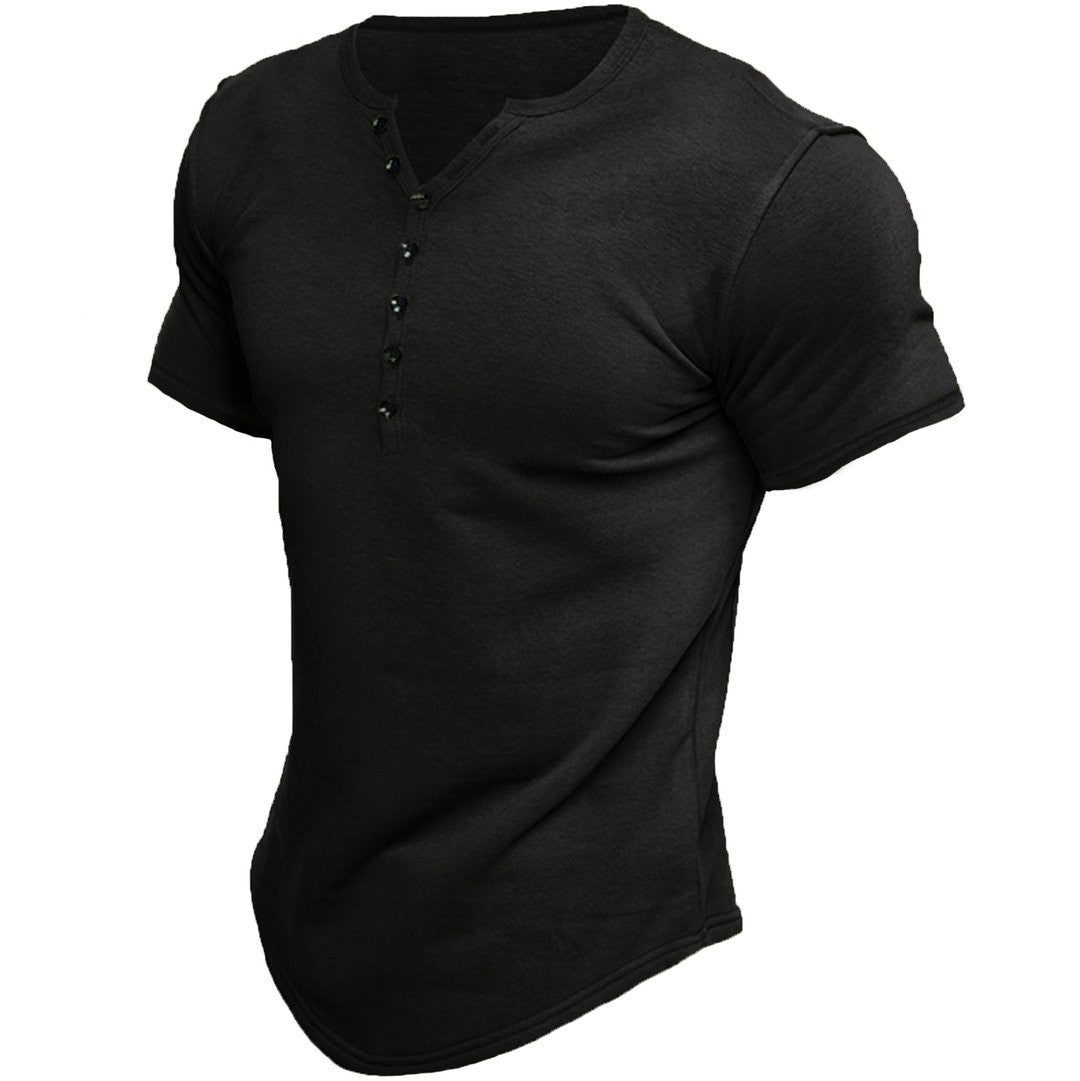 Fudus Short Sleeve Henley Shirt