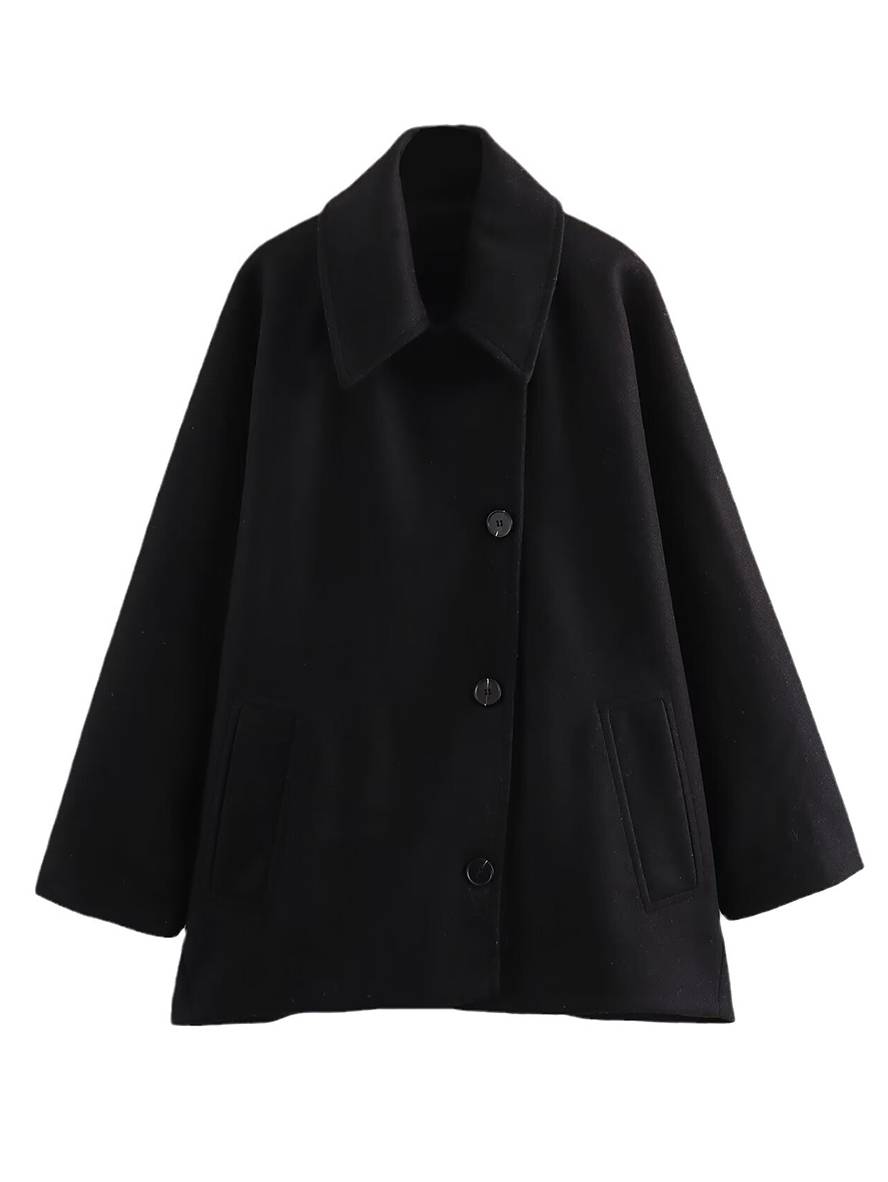 Berg-Feldt | Veste en laine - Manteau chic pour femme à manches chauve-souris