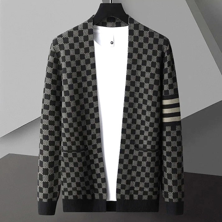 Berg-Feldt | Gemusteter Cardigan Strick Elegant, Stilvoll