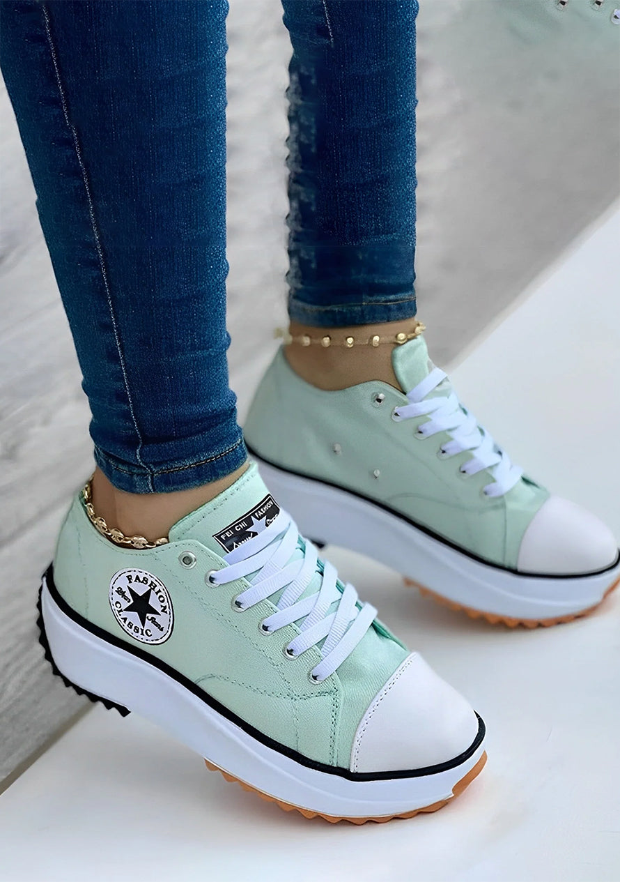 Baskets en toile pour femme