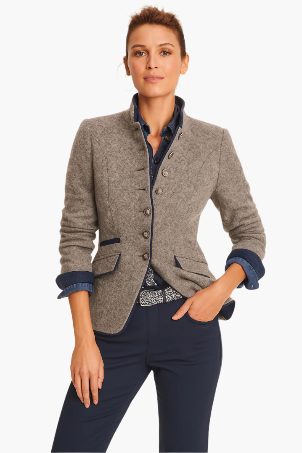 Berg-Feldt | Blazer à col montant pour femme - Hiver