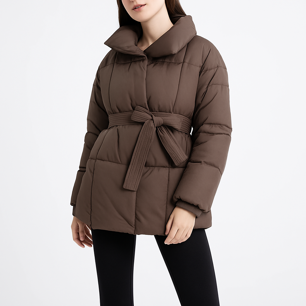 Berg-Feldt | Trendy Damen Winterjacke mit verstellbarem Gürtel