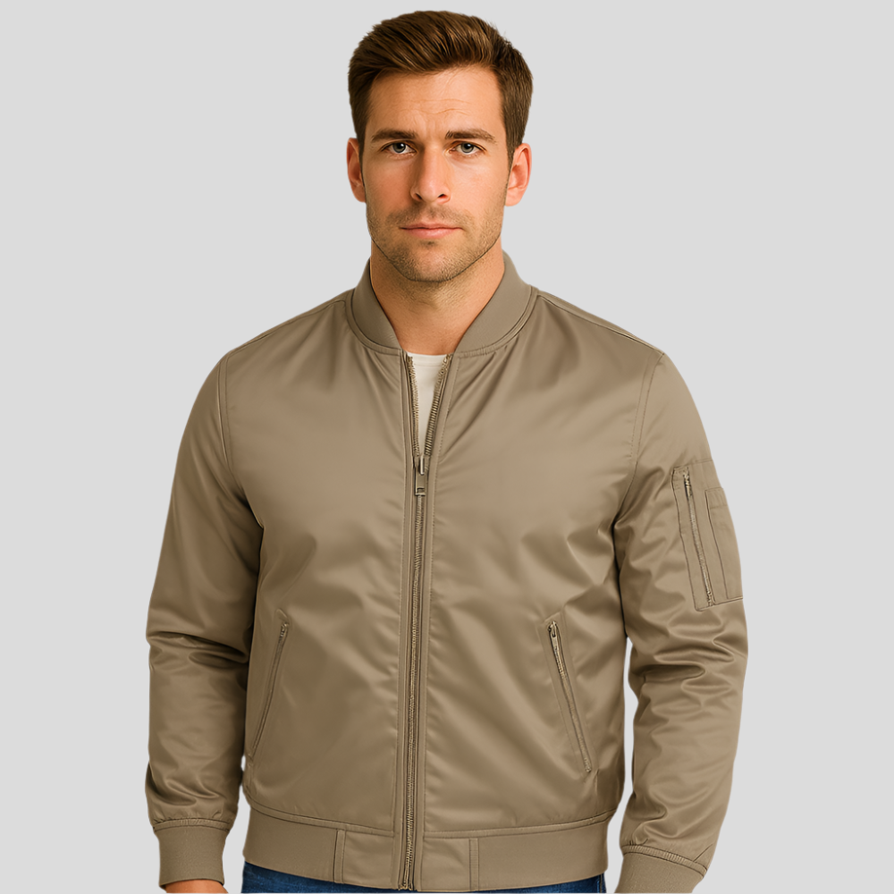 Berg-Feldt | Blouson aviateur à fermetures éclair métalliques – Timothy