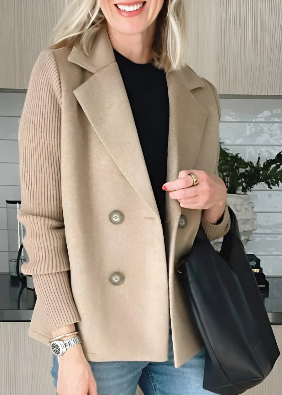Berg-Feldt | Manteau à double boutonnage pour femme : Chaleur et élégance pour l'hiver