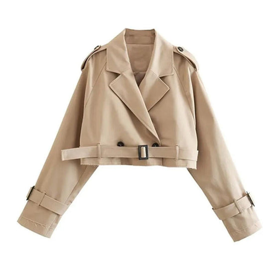 Berg-Feldt | Doppelreißverschlussjacke mit Gürteldetail