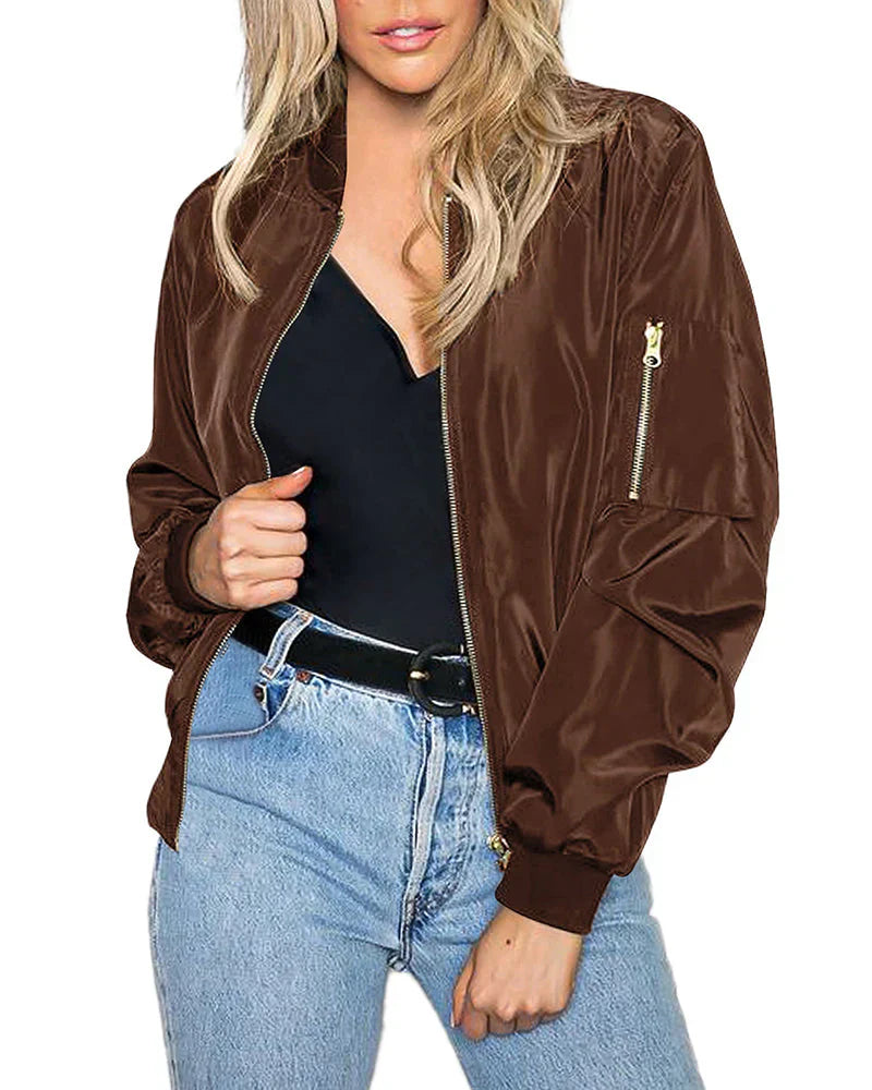Berg-Feldt | Klassische und Elegante Bomberjacke mit Taschen, Perfekt für Alle Anlässe