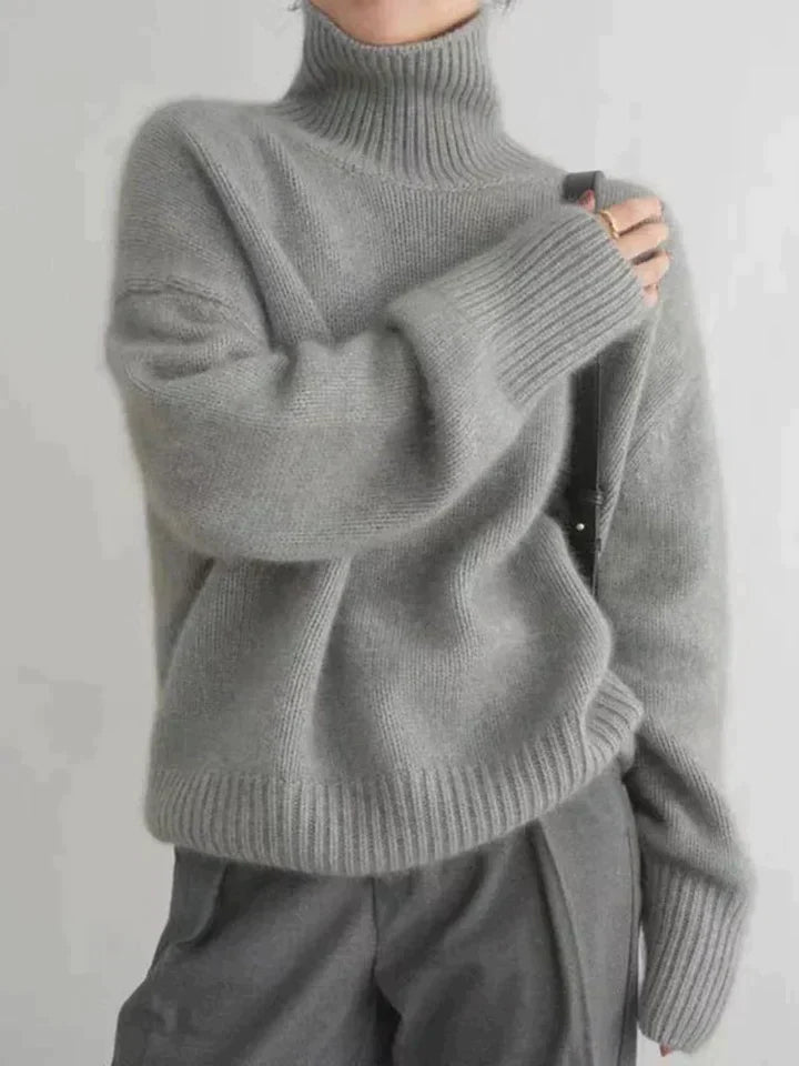Berg-Feldt | Pullover - Damen Herbst Luxe Kaschmir Rollkragenpullover