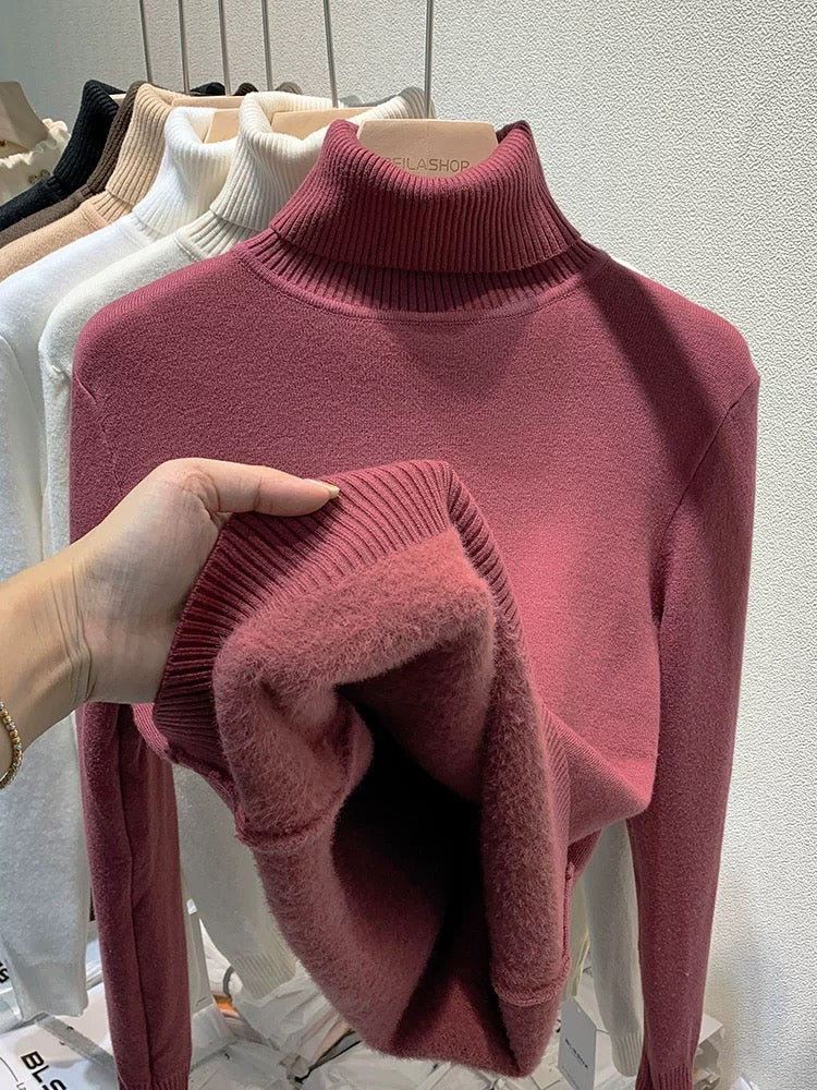 Berg-Feldt | Übergroßer Kaschmir Damen Rollkragenpullover